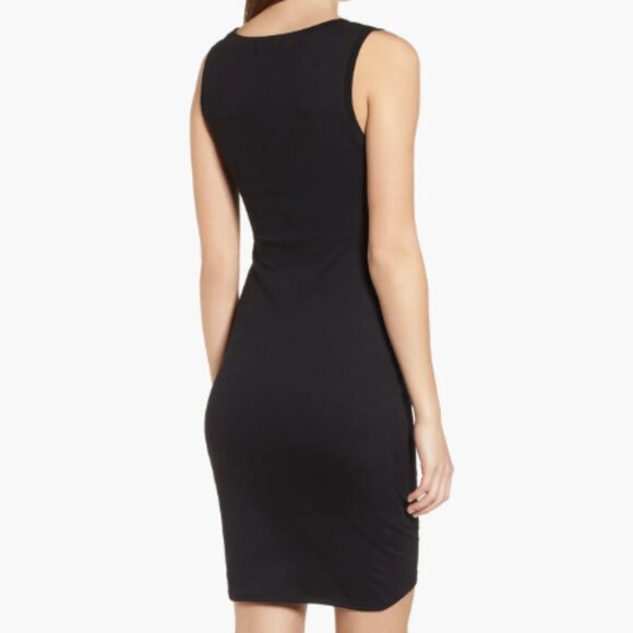 Leith Black ruched dress - Large - Picture 2 of 6